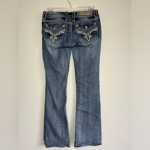 Rock Revival. Donna Bootcut Medium Distressed Wash Denim Jean. Size 26.